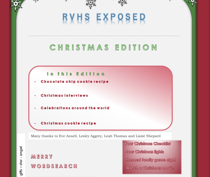 RVHS   EXPOSED – Christmas edition 2022